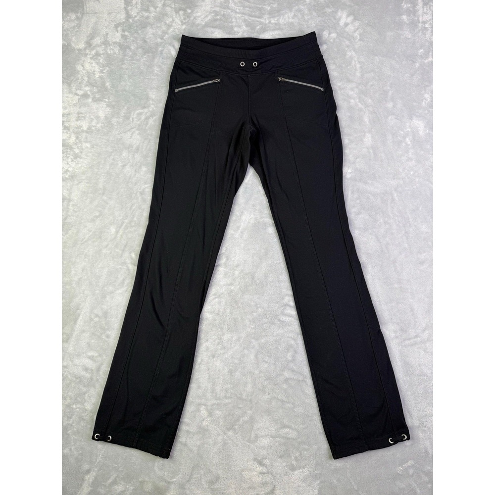 Athleta Black Jersey Knit Drawstring Pants With Back Pockets X-small